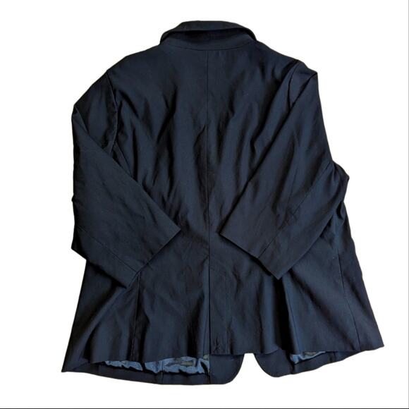Torrid Classic Stretch Black One Button 3/4 Sleeve Blazer Suit Jacket - Picture 2 of 3